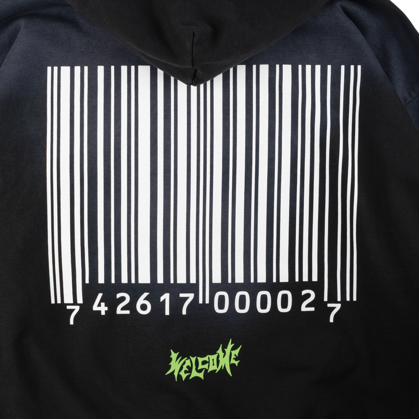 Welcome Skateboards x Slipknot - Ravenous Distressed Sun Fade Hoodie Black