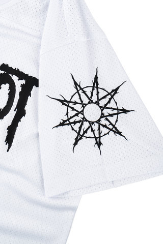 Welcome x Slipknot - HERETIC MESH FOOTBALL JERSEY WHITE