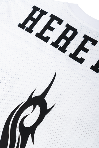 Welcome x Slipknot - HERETIC MESH FOOTBALL JERSEY WHITE