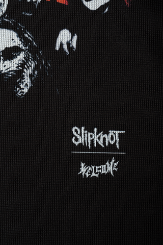 Welcome x Slipknot - MASKS CONTRAST STITCH THERMAL BLACK/WHITE