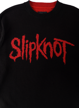 Welcome x Slipknot - SLIPKNOT OVERPRINT SWEATER BLACK/RED