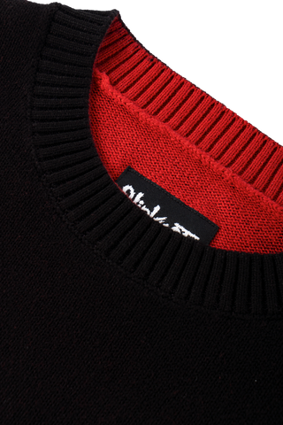 Welcome x Slipknot - SLIPKNOT OVERPRINT SWEATER BLACK/RED