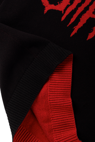 Welcome x Slipknot - SLIPKNOT OVERPRINT SWEATER BLACK/RED