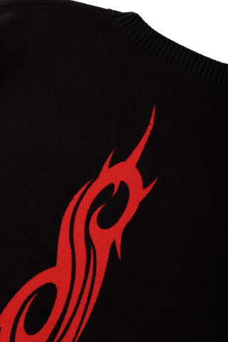 Welcome x Slipknot - SLIPKNOT OVERPRINT SWEATER BLACK/RED