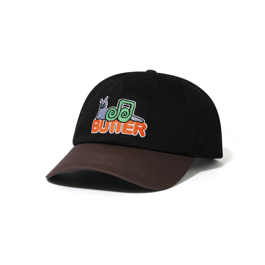 Butter Goods - Snail 6 Panel Cap - Black / Dusk