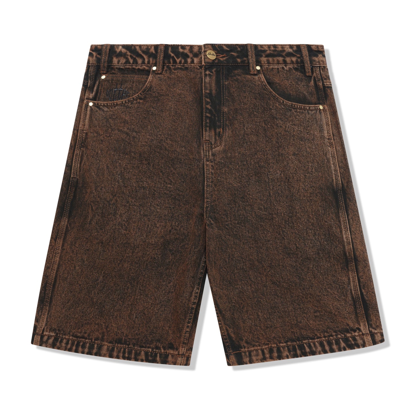 Butter Goods - Spider Denim Shorts - Acid Brown