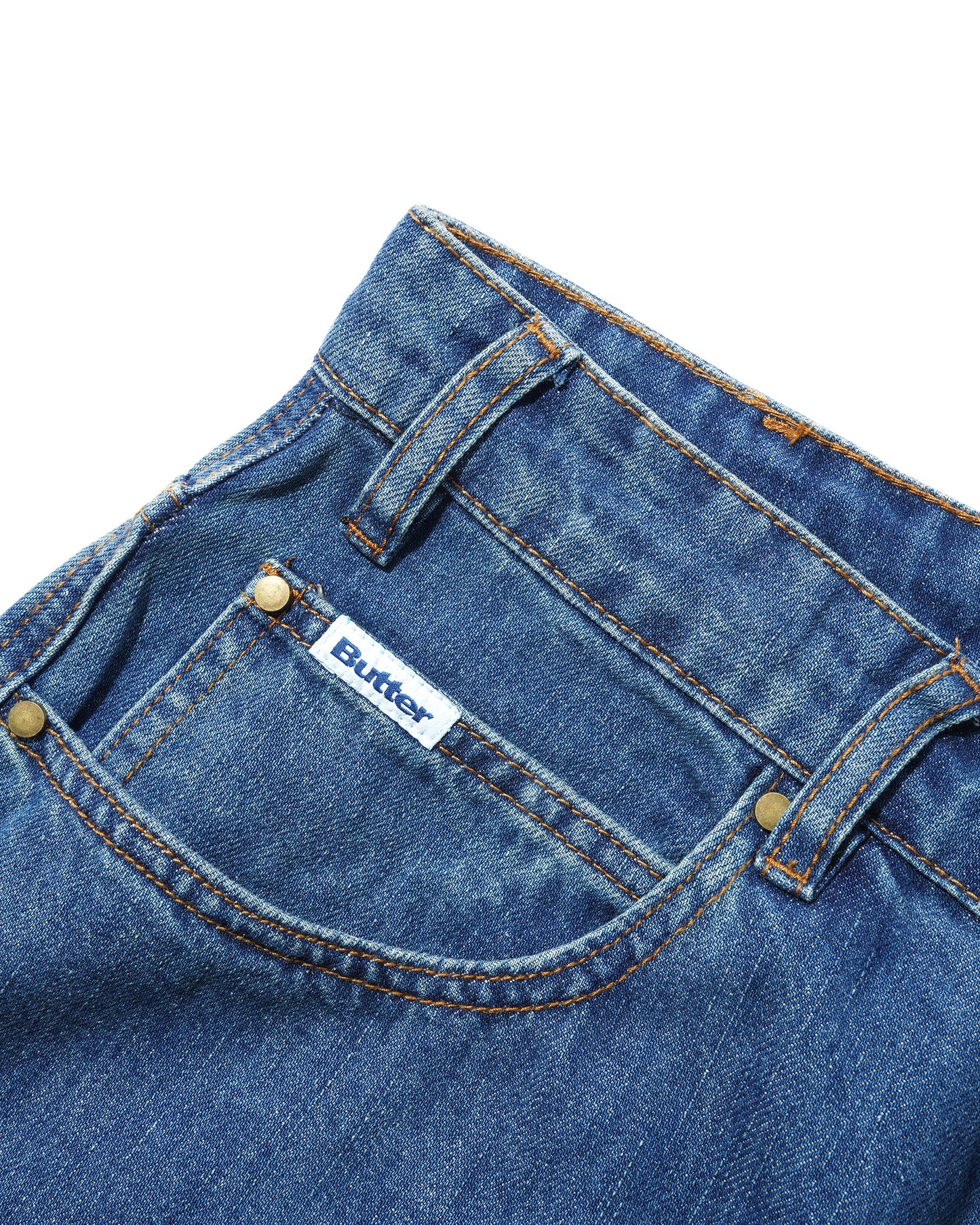 Butter Goods - Spike Denim Jeans - Distressed Indigo