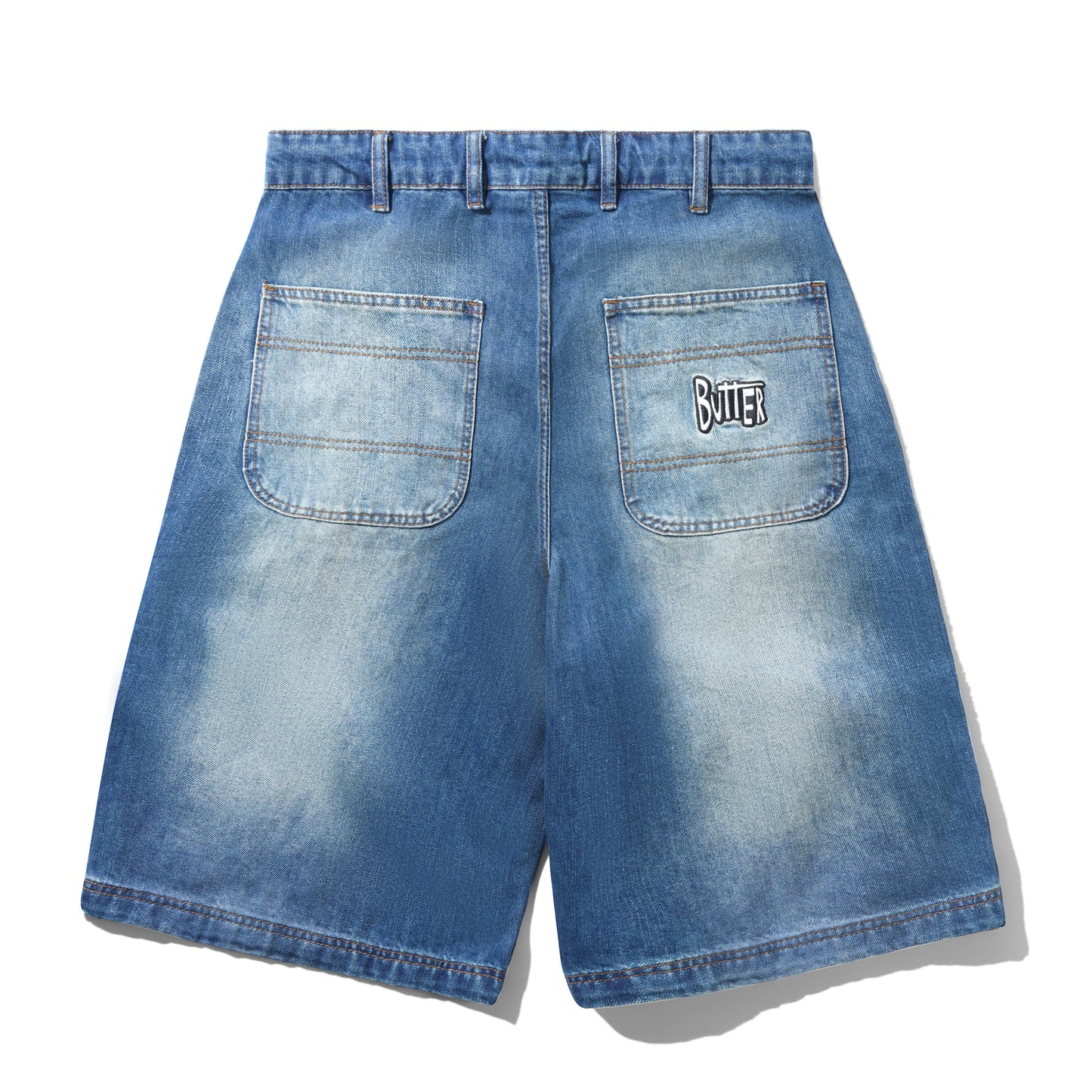 Butter Goods - Spike Work Shorts - Distressed Indigo