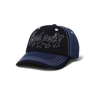 Cash Only - Strip 6 Panel Cap - Black / Navy