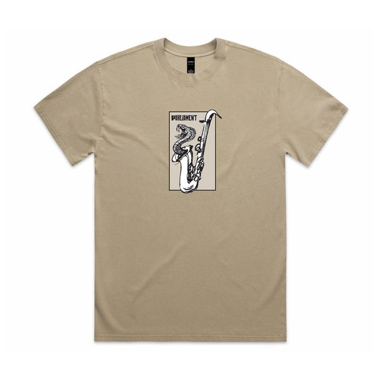 Parliament - Snake Jazz Tee - Vintage Khaki