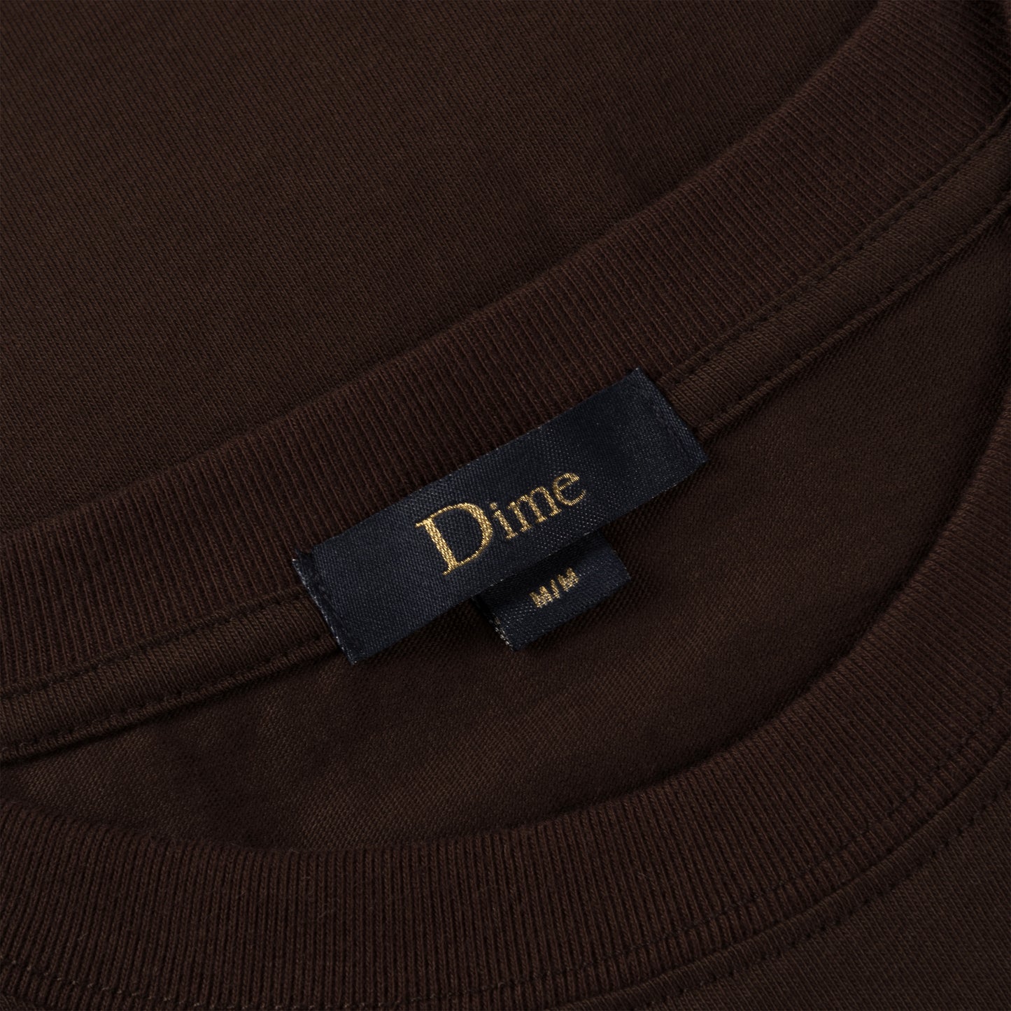Dime - Classic Small Logo T-Shirt - Deep Brown