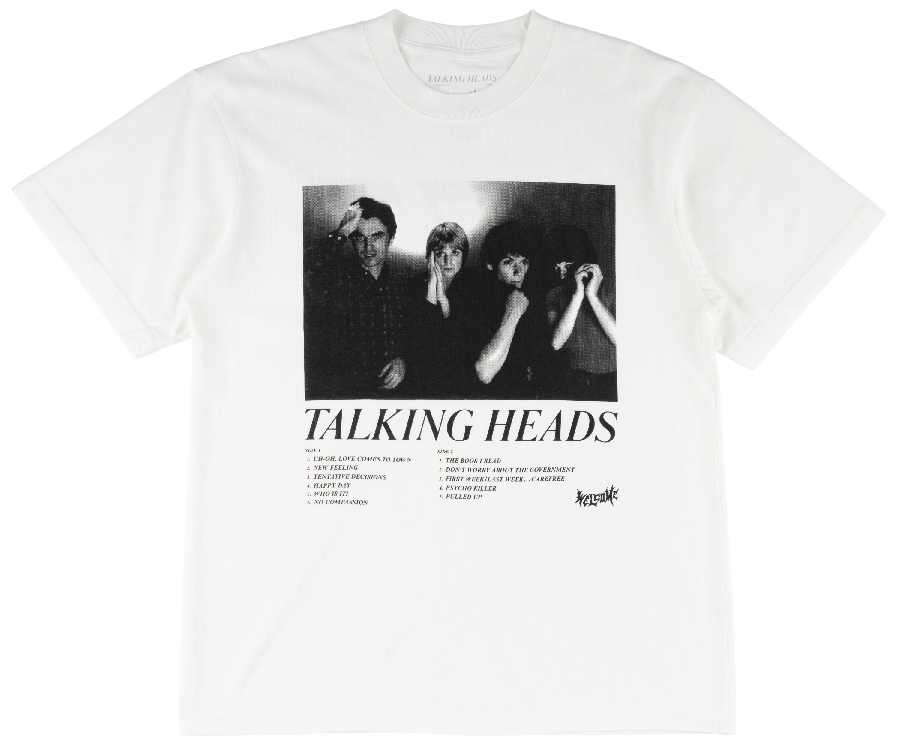 Welcome Skateboards x Talking Heads - Track List Tee - White