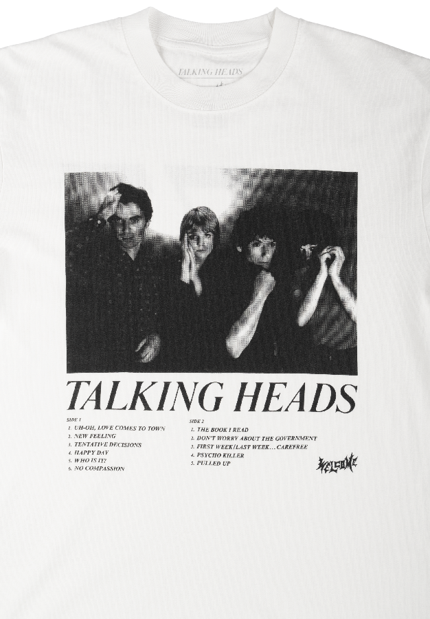 Welcome Skateboards x Talking Heads - Track List Tee - White