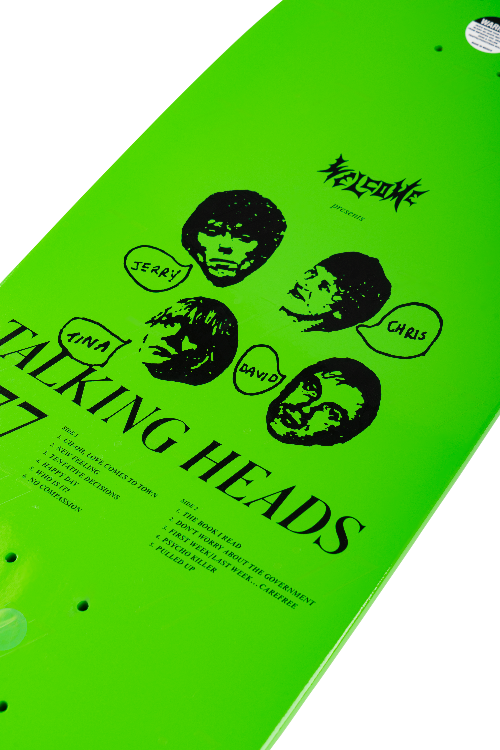 Welcome Skateboards x Talking Heads - Psycho On Boar 10" (Green Dip)
