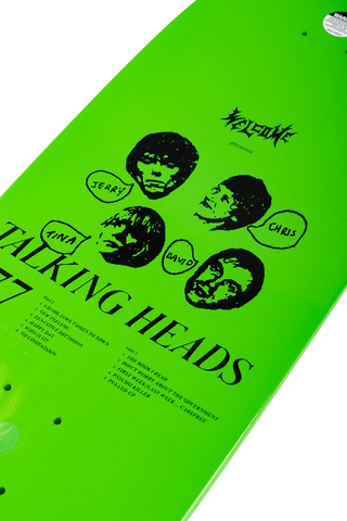 Welcome Skateboards x Talking Heads - Psycho On Boar 10" (Green Dip) Deck