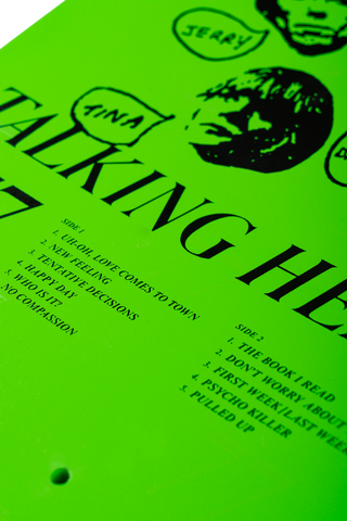 Welcome Skateboards x Talking Heads - Psycho On Boar 10" (Green Dip) Deck