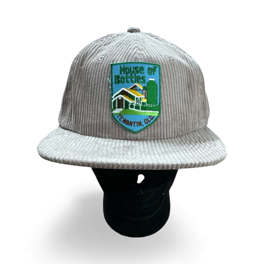Parliament Queensland Vintage Patch - Cord Hat (Tewantin House Of Bottles Green Trim)