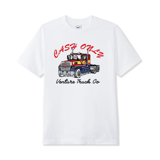 VENTURE X CASH ONLY - Truck Stop Tee - White