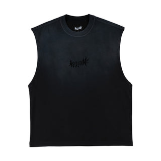 Welcome - VAMP SLEEVELESS KNIT BLACK SUN FADE
