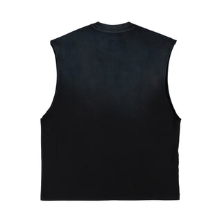 Welcome - VAMP SLEEVELESS KNIT BLACK SUN FADE