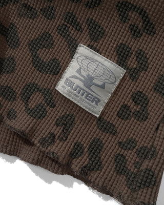 Butter Goods - Waffle Longsleeve Top Leopard