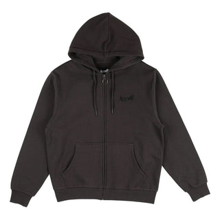 Welcome - Bapholit Patch Zipped Hoodie Vintage Black