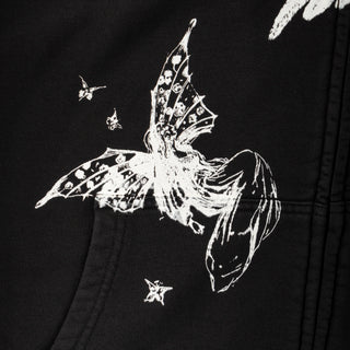Welcome - Duality Cropped Zip Hood Black