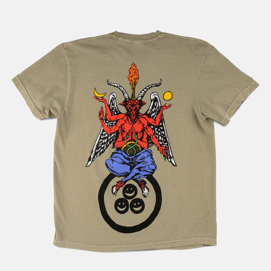 Welcome Skateboards - Bapholit T-Shirt Garment Dyed Khaki