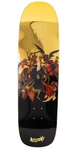Welcome Skateboards - Torment On Golem Black Gold Foil 9.25" Deck