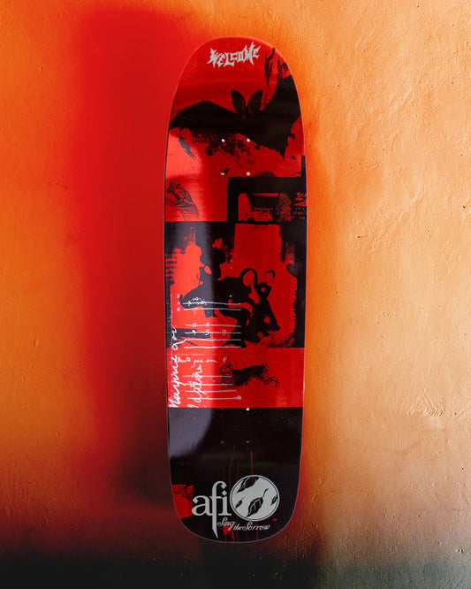 Welcome Skateboards - Welcome x AFI Sing The Sorrow On Golem Red Foil 9.25"