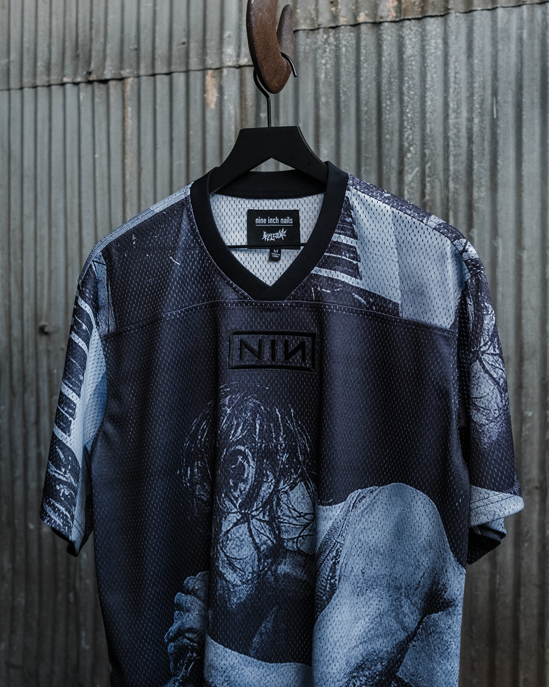 WELCOME X NINE INCH NAILS - CLOSER MESH FOOTBALL JERSEY