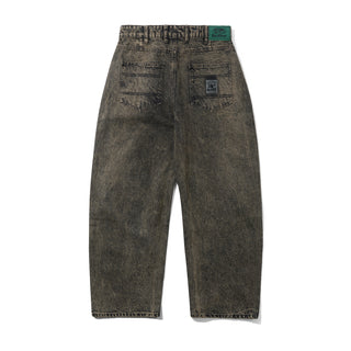 Butter Goods - Wide Cut Denim Jeans - Acid Washed Brown