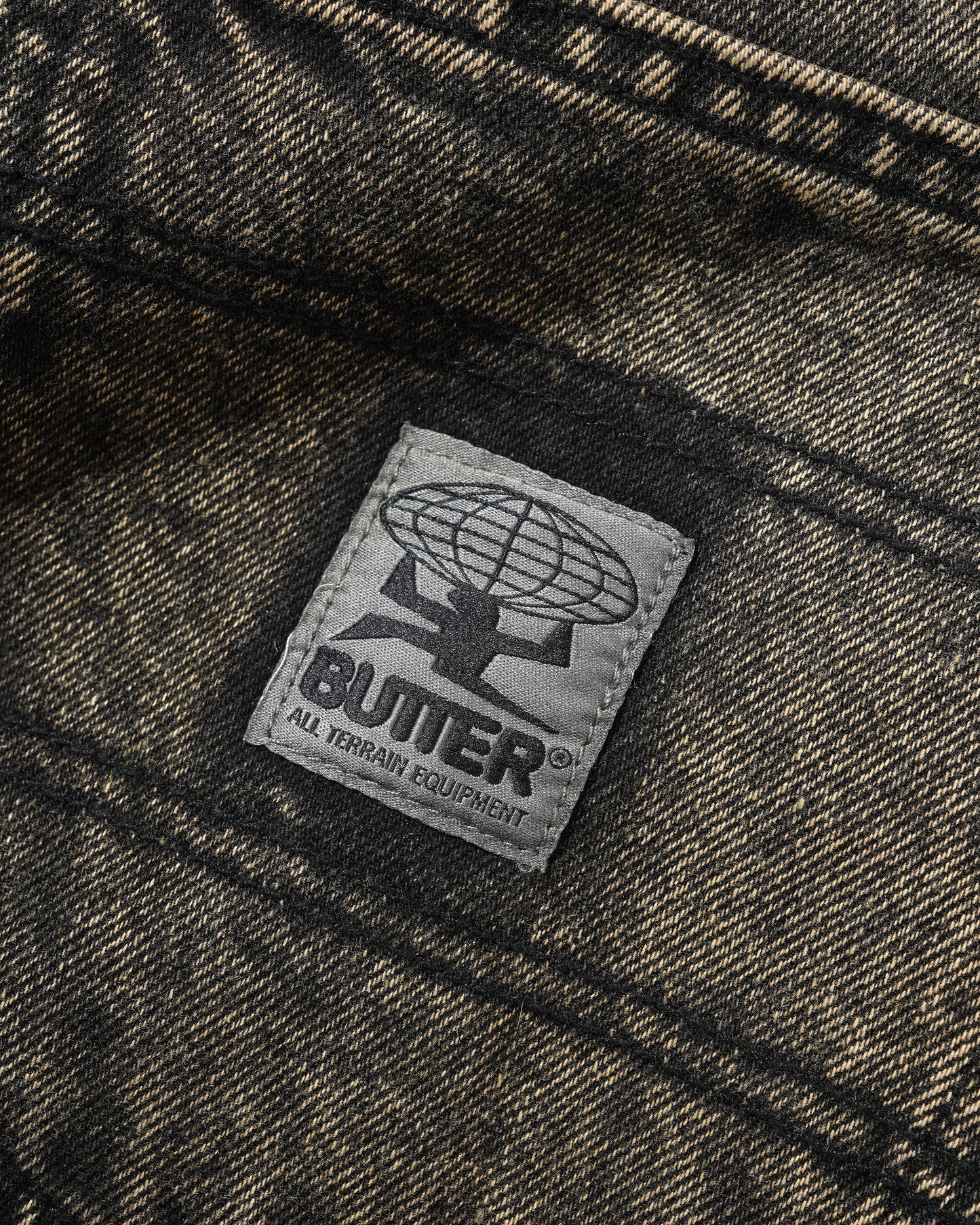 Butter Goods - Wide Cut Denim Jeans - Acid Washed Brown