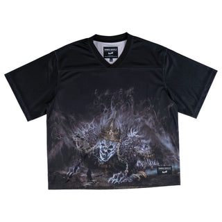 Welcome x Dark Souls - Wolnir Mesh Football Jersey Black