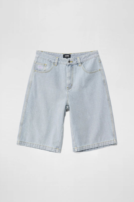 XLARGE - Baggy Bull Denim 91 Short - Washed Light Blue