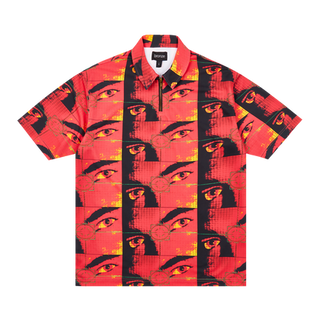 Bronze 56k - Faces Zip Polo - Infrared