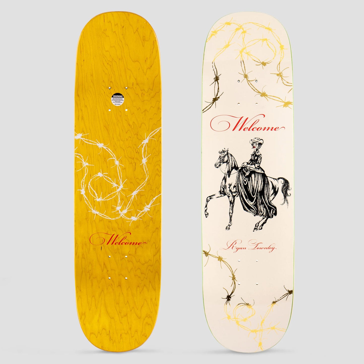 Welcome Skateboards - Cowgirl On Enenra - Bone/Gold - 8.5"