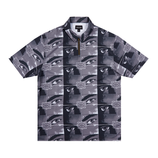 Bronze 56k - Faces Zip Polo - Black