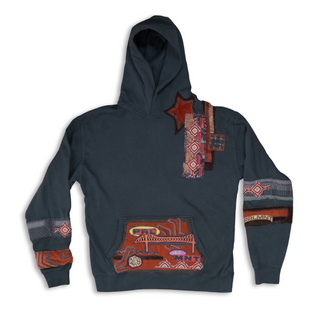 Parliament x Apartment.No8 - "ORANGE BRIDGE" Custom one of one hooded jumper