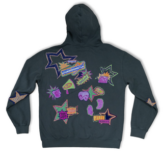 Parliament x Apartment.No8 - "ORANGE WEB" Custom one of one hooded jumper