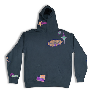 Parliament x Apartment.No8 - "ORANGE WEB" Custom one of one hooded jumper