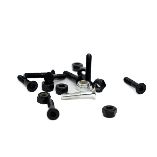Parliament - 1" Allen Key Bolts - 7x Black 1x Silver