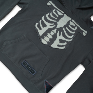 Parliament x Apartment.No8 - "RIB CAGE" Custom one of one hooded jumper