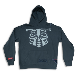 Parliament x Apartment.No8 - "RIB CAGE" Custom one of one hooded jumper