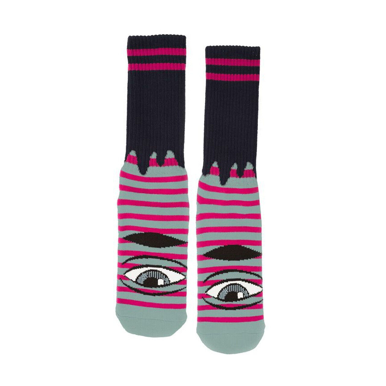 Toy Machine - Sect Eye Stripe Sock - Sage/Black