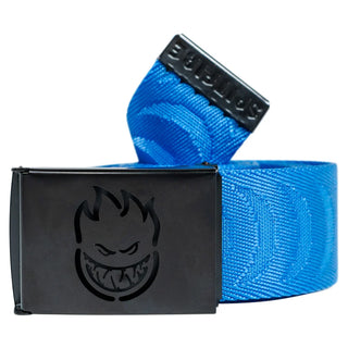 Spitfire - Bighead Cut Out Crescent Jaquard Web Belt Blue/Black