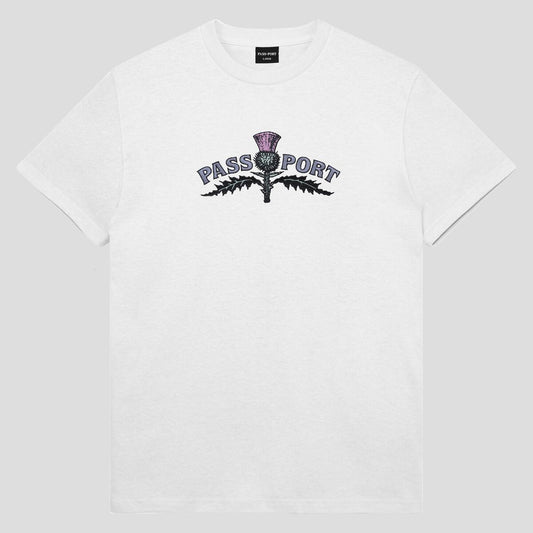 Pass~Port - Thistle Embroidery Tee - White