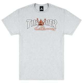 Thrasher - Toy Machine Pyramin T-Shirt Ash Grey