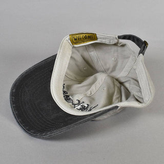 Welcome skateboards - Medley Stone-Washed Hat - Cream/Black