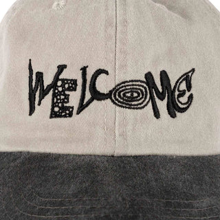 Welcome skateboards - Medley Stone-Washed Hat - Cream/Black